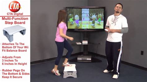 Multi Functional Aerobic Step System For Wii Fit Balance Board Youtube