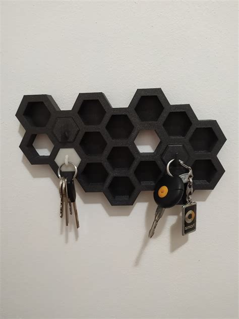 Honeycomb Wall Key Holder By Zajda Download Free Stl Model