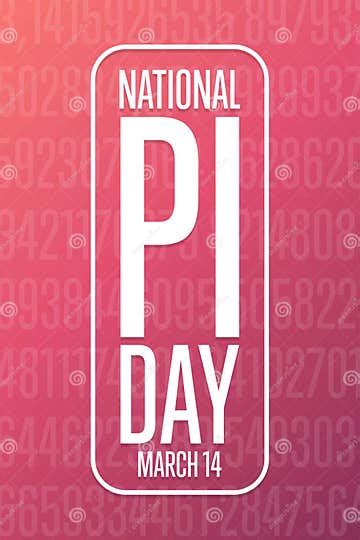 Happy National Pi Day March 14 Holiday Concept Stock Vector