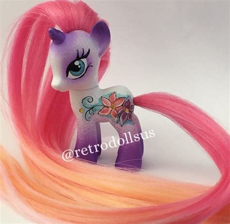 Ooak Custom G4 Mlp My Little Pony Toy Retrodollsus Ombré Hair Pony