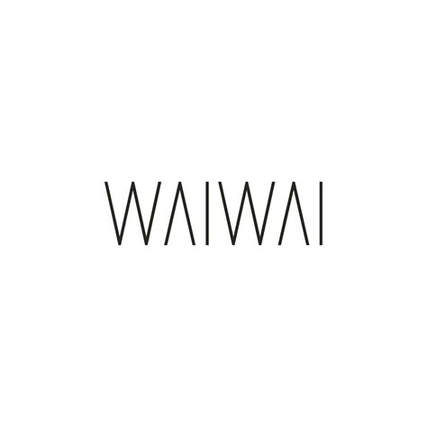 Minimalist Wordmark For Waiwai A Vancouver Based Handcrafted