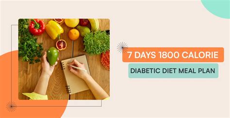 1800 Calorie Diabetic Diet Meal Plan Sample For 7 Days Fitelo