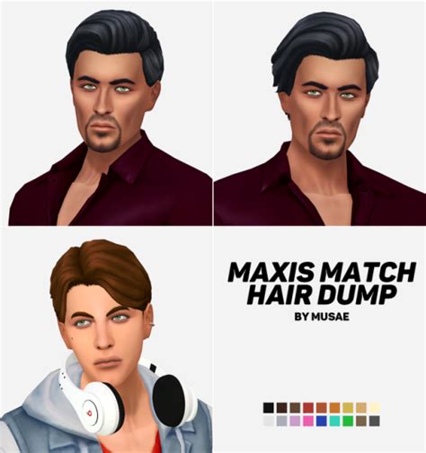 Maxis Match Hair Dump For Ts4 Maxis Match Sims 4 Sims Hair