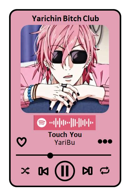 Yarichin B Club Anime Opening Spotify Code Музыкальный плакат