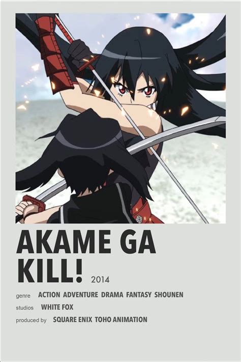 Akame Ga Kill Anime Canvas Anime Films Anime Printables