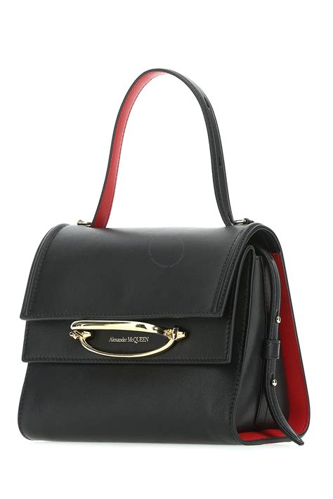 Alexander Mcqueen Black Red Ladies Story Handbag 610021d78at 1050