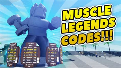 Muscle Legends Codes Roblox Youtube
