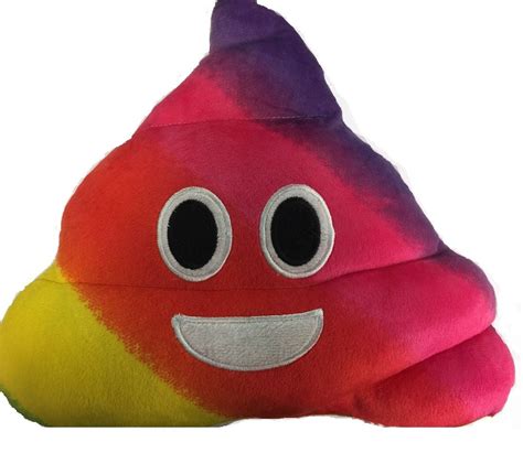 Rainbow Poop Pillow Emoji Expressions