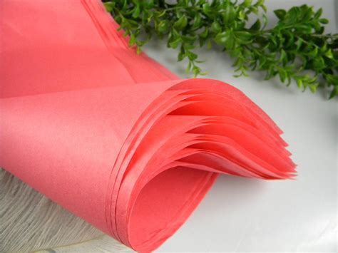 Coral Pink Tissue Paper Coral Wedding Decoration Coral