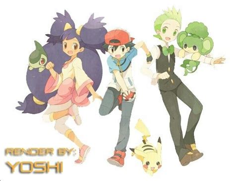 1000 Images About ️ Ash Iris And Cilan ️ On Pinterest New Pokemon