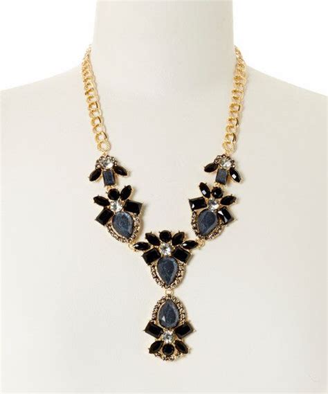 Look At This Black Bib Necklace Beaded Necklace Floral Bib Scarf