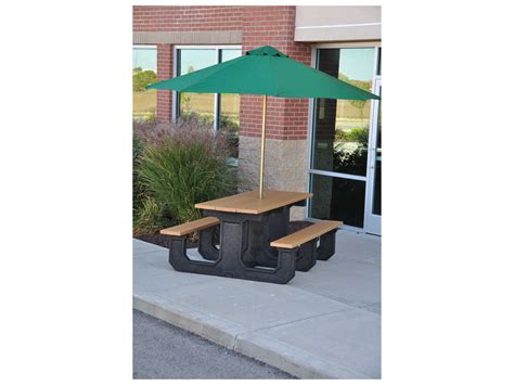 Frog Furnishings Park Place Ada Recycled Plastic 6 Ft 90w X 58d Rectangular Picnic Table