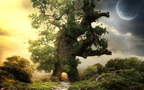 Mysterious Fantasy Tree Wallpapers Mysterious Fantasy