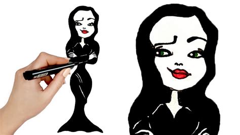How to draw morticia addams, step by step, drawing guide, by dawn. Morticia Addams Coloring Pages / Addams Family Coloring ...