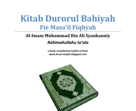 Terjemahan Kitab Durorul Bahiyah Pdf  Free Download 