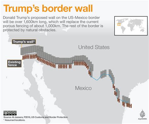 Trumps Border Wall Explained Us Mexico Border Al Jazeera