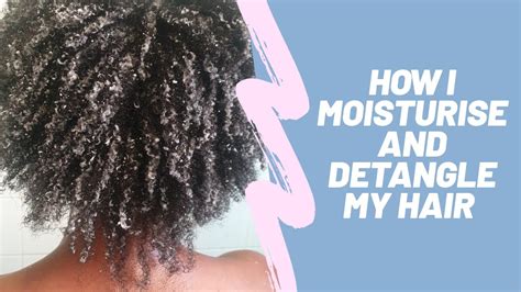 Super Detailed How To Moisturise And Detangle Low Porosity 4c Afro Hair Youtube