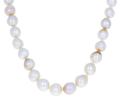 White Baroque Biwa Pearl Necklace Twistonline