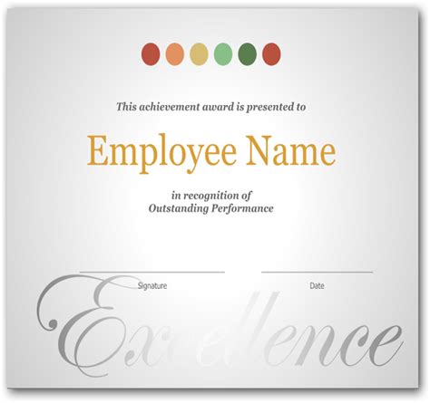 Simple Employee Recognition Awards Certificate Sample Within Employee