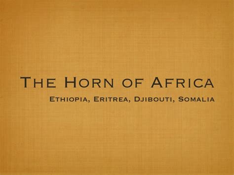 Horn Of Africa
