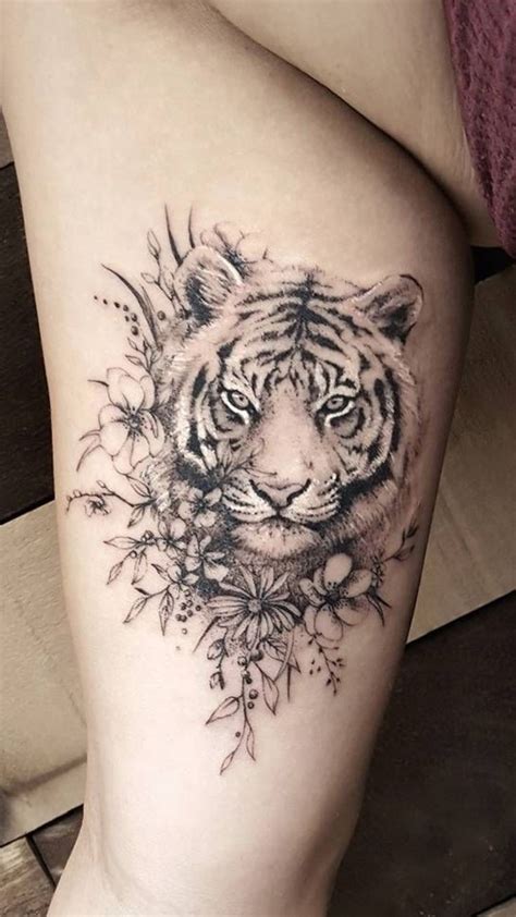 Pin By Laura Eastwood On Artwork Animal Tattoos Tiger Tattoo Thigh