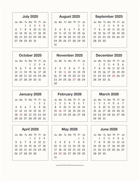 Blind Brook School Calendar 2025-2026
