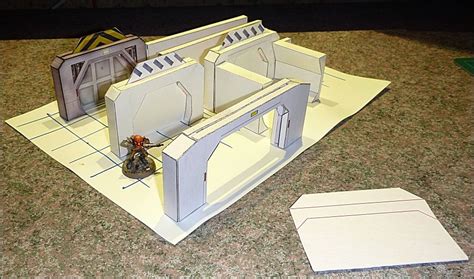 Sci Fi Painting And Modeling 3d Paper Terrain For Space Crusade
