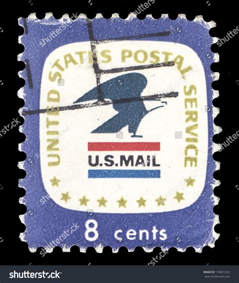 Usa Circa 1964 An 8 Cent United States Airmail Postage Stamp Shows