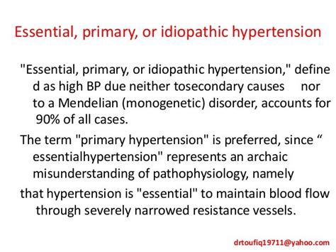 Hypertension Definitions Etiology And Mechanisms