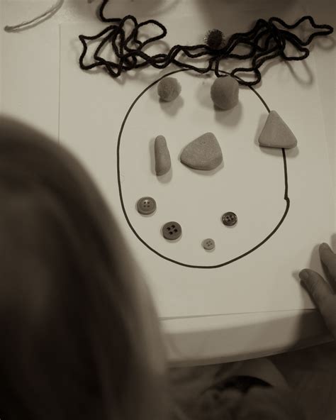 Self Portraits Using Loose Parts Awesome Teacher Wendy Wilgus At
