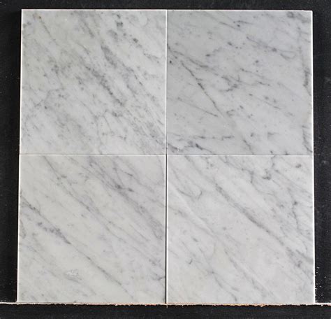 Bianco Carrara Marble Tile 12x12 Polished Stone Design Inc