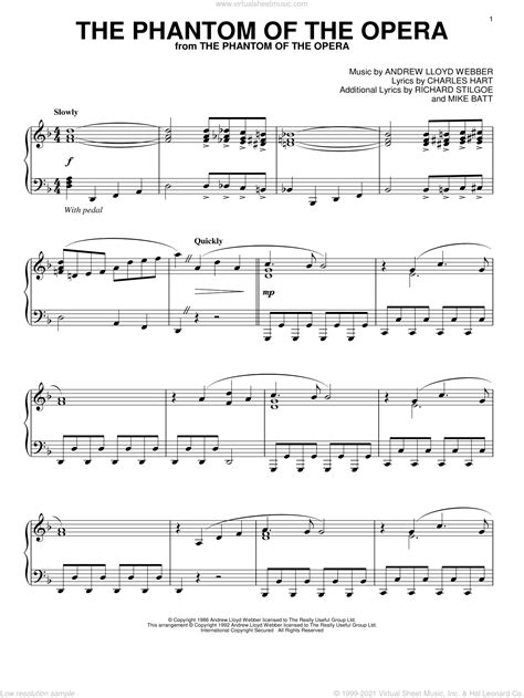 Free piano sheets of the phantom of the opera. Phantom Of The Opera Piano Sheet Music - Music Sheet Collection