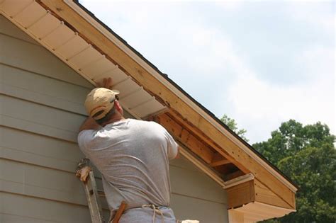Learn how to install hardietrim® boards over rake and fascia boards in this instructional guide from james hardie. Siding & Soffit - installed in what order? - DoItYourself ...