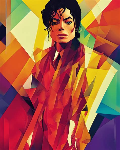 Michael Jackson Porträt Gemalt Von Franz Marc · Creative Fabrica