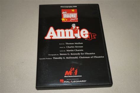 Annie Jr Broadway Junior Rare Oop Dvd Movie Mti Dance Choreography