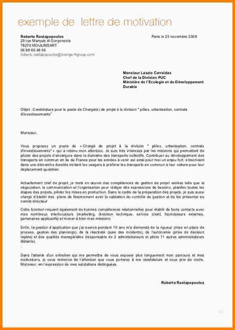 67 Lettre De Motivation Poste Interne  Pour La Charte  Pour La Charte