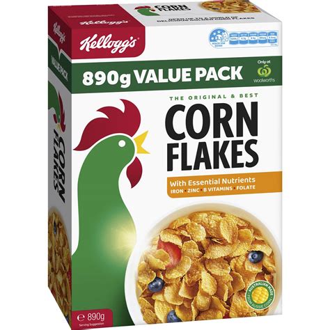 Kellogg S Corn Flakes Breakfast Cereal 890g Woolworths