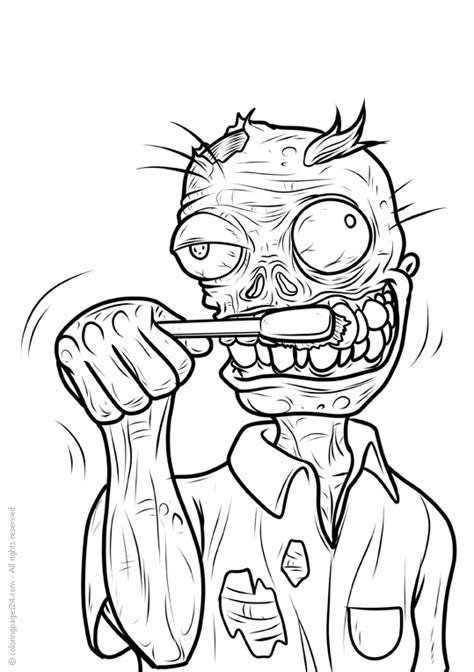 36 Coloring Page Zombie Coloring Book Pdf Download Images Collection