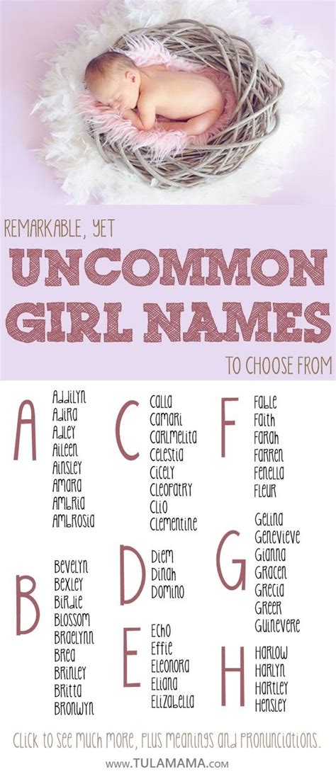 Discover Exquisite And Uncommon Girl Names