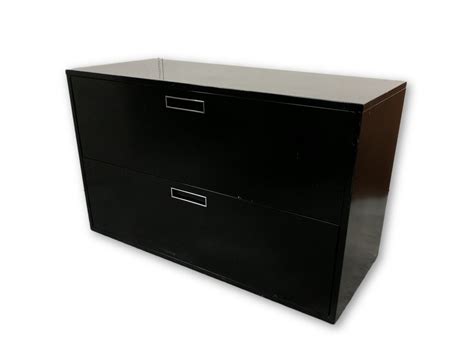 By kathy ireland by bush. Black 2 Drawer Lateral Filing Cabinet - 42 Inch Wide