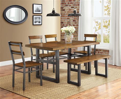 Autumn lane farmhouse dining bench. Better Homes & Gardens Mercer 5-Piece Counter Height ...