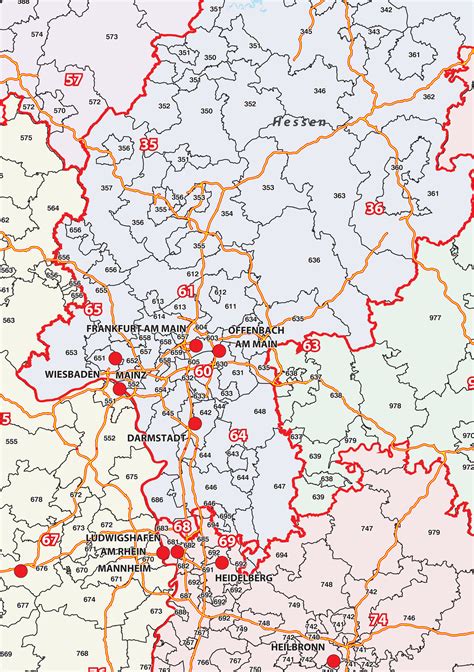 Digital Zip Code Map Germany 286 The World Of Maps Com Vrogue