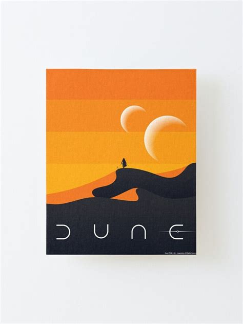 Dune 2021 Arrakis Poster Mounted Print For Sale By Blackdogshop
