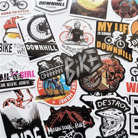 Buy 50pcs Ain Bike Vinyl Stickers For Bikes Downhill Mtb Decal Bicycle