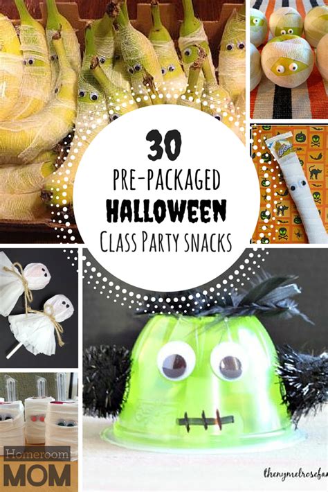 30 Pre Packaged And Store Bought Halloween Classroom Party Snack Ideas Homero Kindergarten