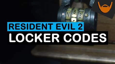 · the locker codes in the resident evil 2 remake might have you scratching your head. Resident Evil 2 - Locker Codes / Lock Combinations - YouTube
