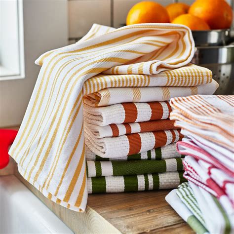 Striped Kitchen Towels 28 X 20 Set Of 3 Sur La Table
