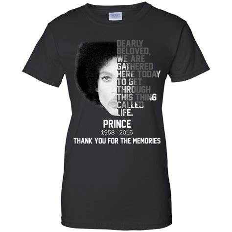 Prince Dearly Beloved We Are Gathered Here Today Shirt Teemoonley