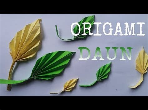 Tutorial Membuat Origami Daun YouTube