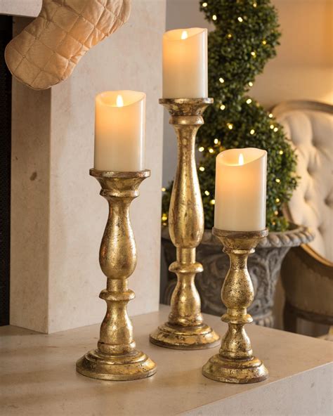 Pillar Candle Holders For Fireplace Candle Holders Wall Decor Floor